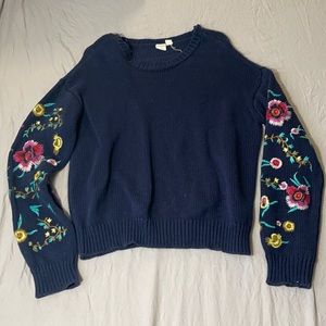 Navy sweater